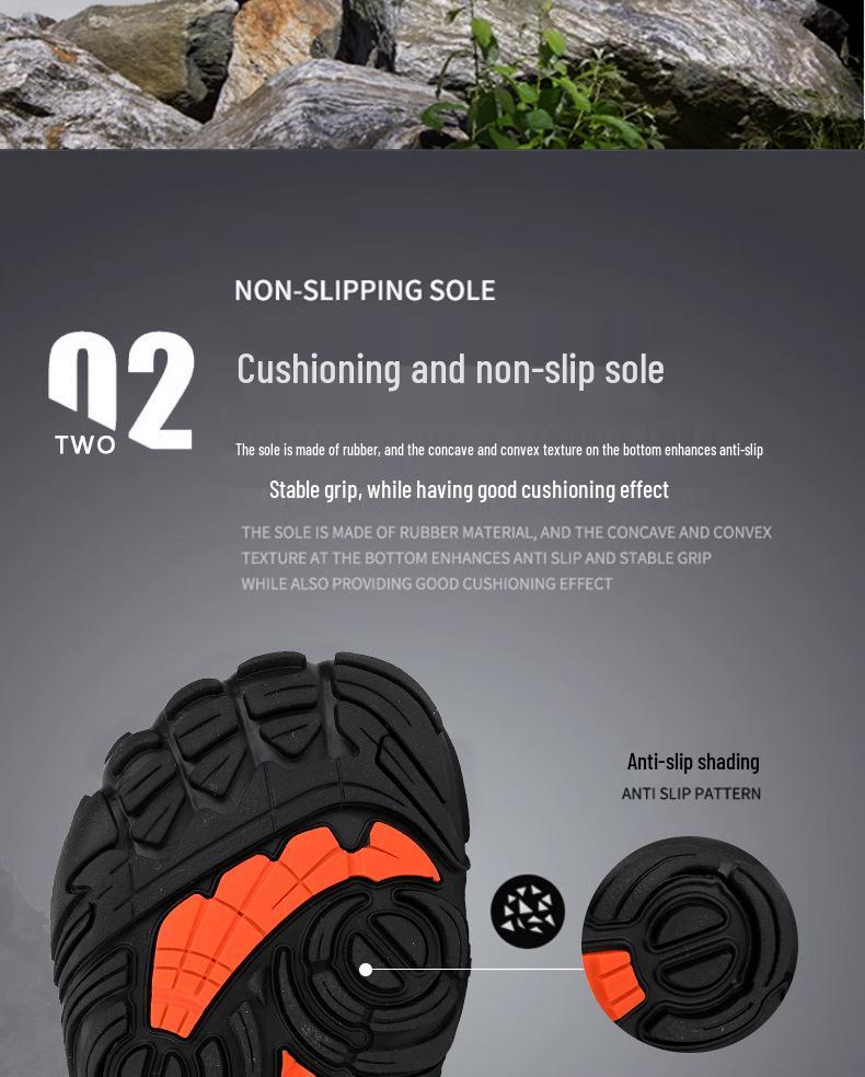 Unisex Breathable Non-slip Outdoor Wide Toe Five-finger Fitness Shoes