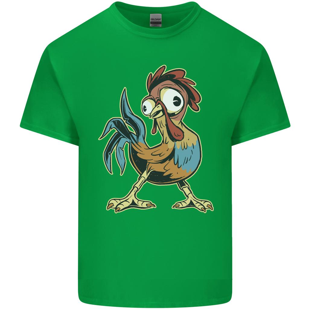 A Funky Rooster Farm Animals Chicken Unisexs Light Cotton Tshirt