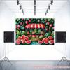 2D plane, 2D plane printing party banner 1 piece Watermelon standXY