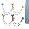4pc Magnetic Shirt Clip T Shirt Shortening Magnets Strong Pin Buckle Wrist Tie Button for Long Pants Sleeves Trousers Hijab Legs