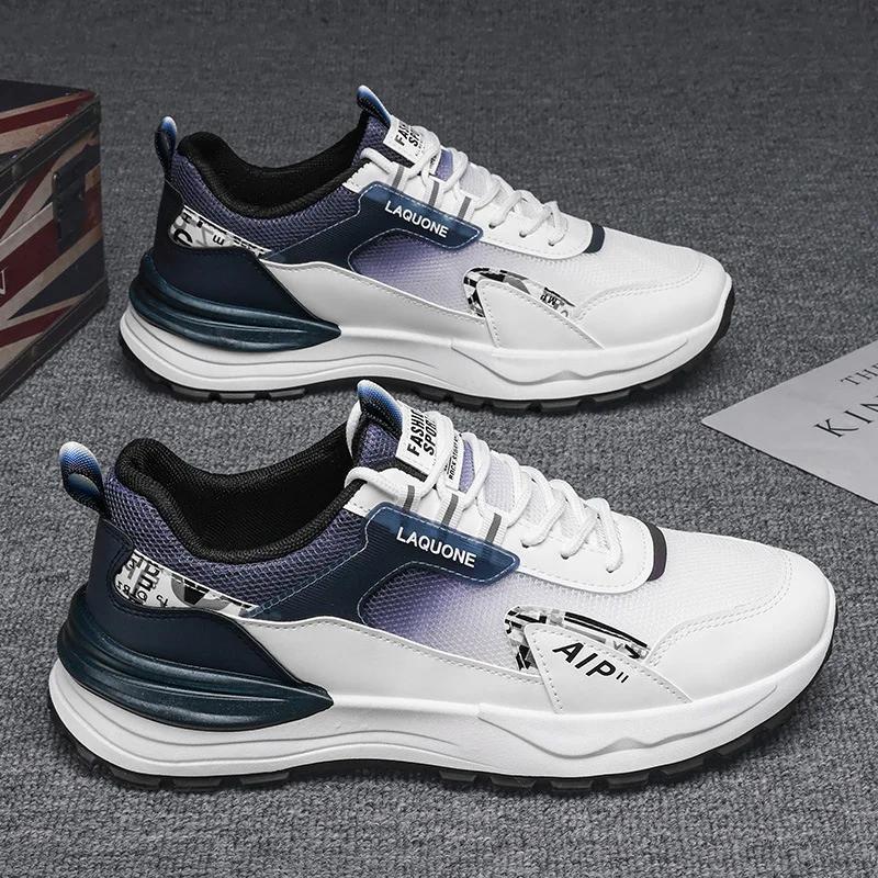 Classic luxury men's casual shoes New fashionable and versatile mesh breathable outdoor morning running sports shoes sneakers