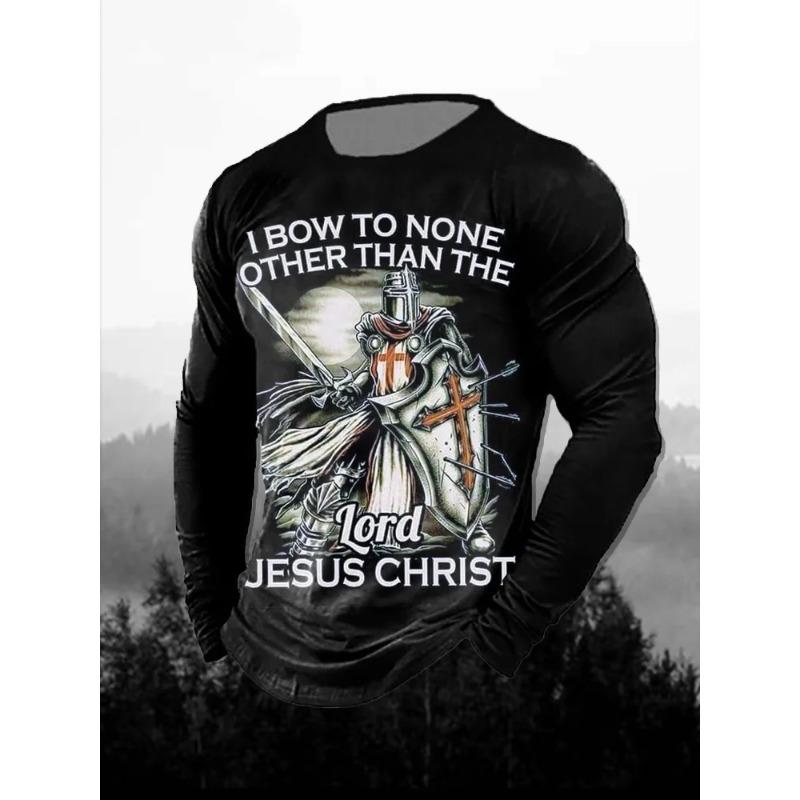 3D Printed Lion Pattern Men's T-Shirt Casual Comfortable Long Sleeve Fashion Clothing