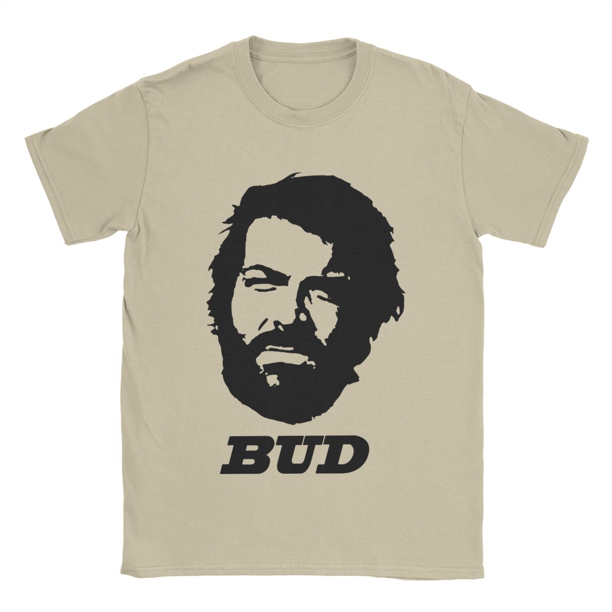 XIXI Fashion Heren T-shirts Bud Spencer Nieuwigheid Puur Katoen T-shirts Korte Mouw T-shirts Ronde Hals Kleding Cadeau Idee S