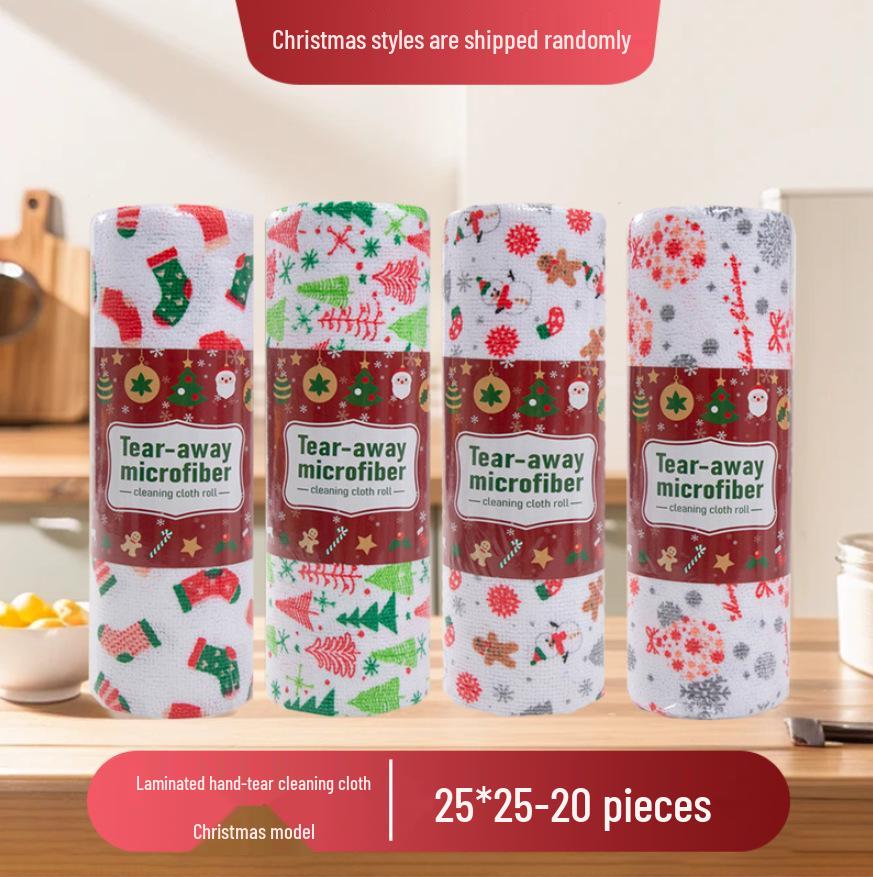 Drukowane Ręczniki Kuchenne z Mikrofibry z Możliwością Oderwania - Pogrubione i Chłonne do Czyszczenia Domowego