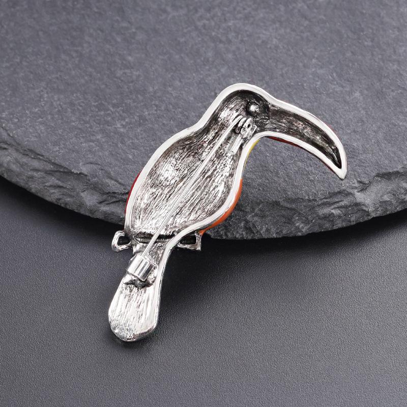 Alloy Jewelry, Dripping Animal, Parrot Brooch, High-end Female Brooch, Clothing Accessories, Fixed Decorations