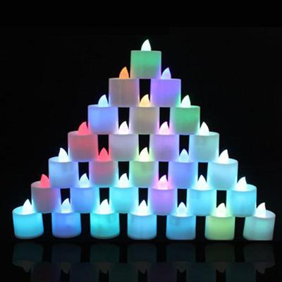 Colorful  Electronic Candle LED Light For Party Decorate CF