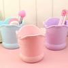 Cute Bow Pen Holder Candy Color Kawaii Pink Pencil Organizer Box Stand Container Office School Supplies Kitchen Jars