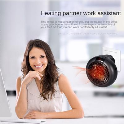 Electric Portable Heater Mini Wall Mount Home Office Desktop Warm Air Heater Fan Silent Remote Fast Thermostat