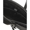 Daks Black Leather Tote Bag With Logo Pattern Dbba2e601bk