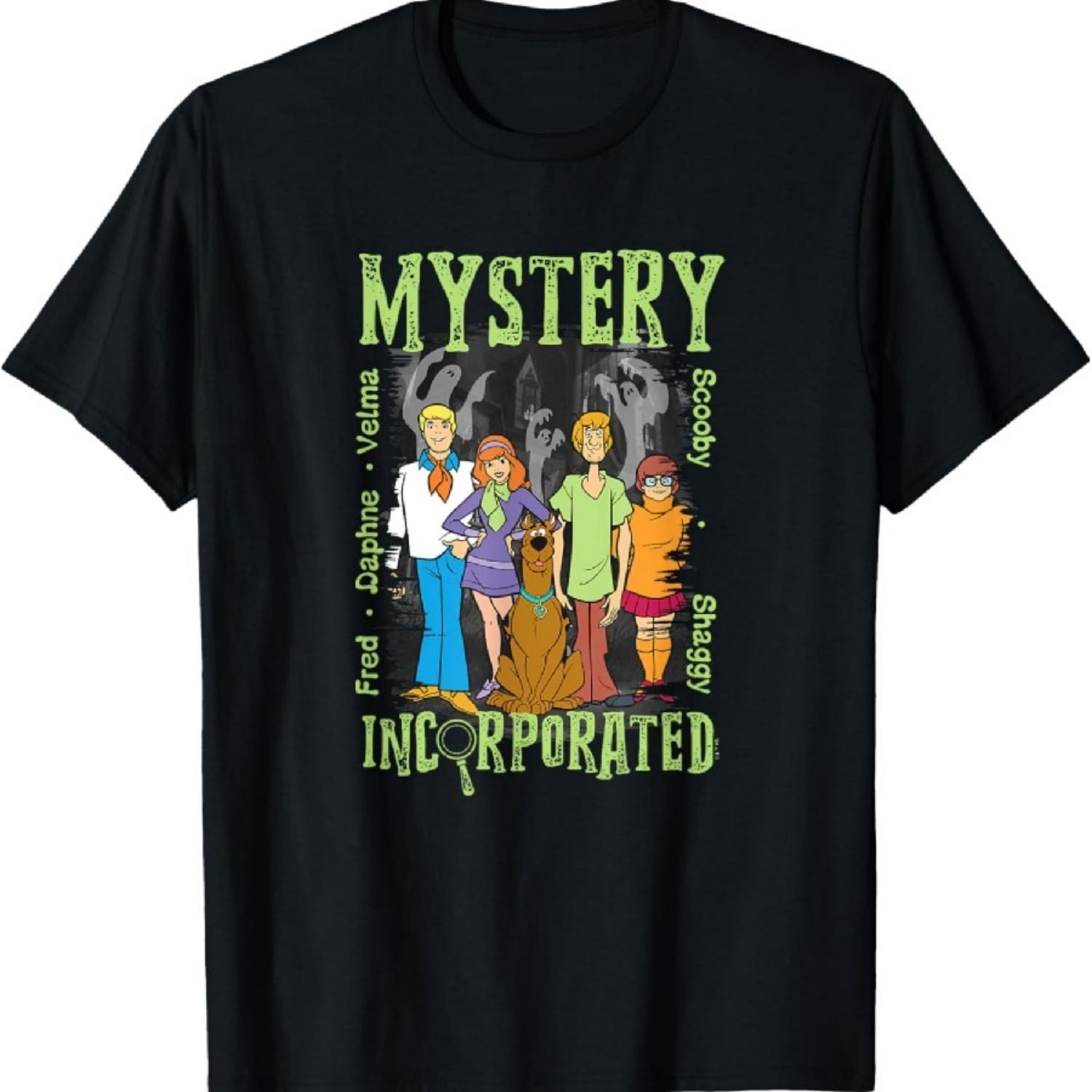 Хэллоуинская винтажная футболка Scooby-Doo с персонажами Mystery Inc. XXXXXL разноцветный