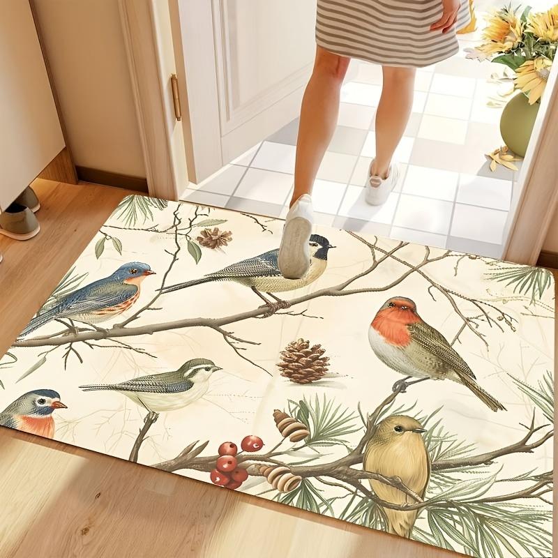 1PC HD Cute Kitten Pattern Door Mats Kitchen Rugs Non-Slip Pop Design Bathroom Rugs Bath Mat Carpet for Home Sink Laundry Decor