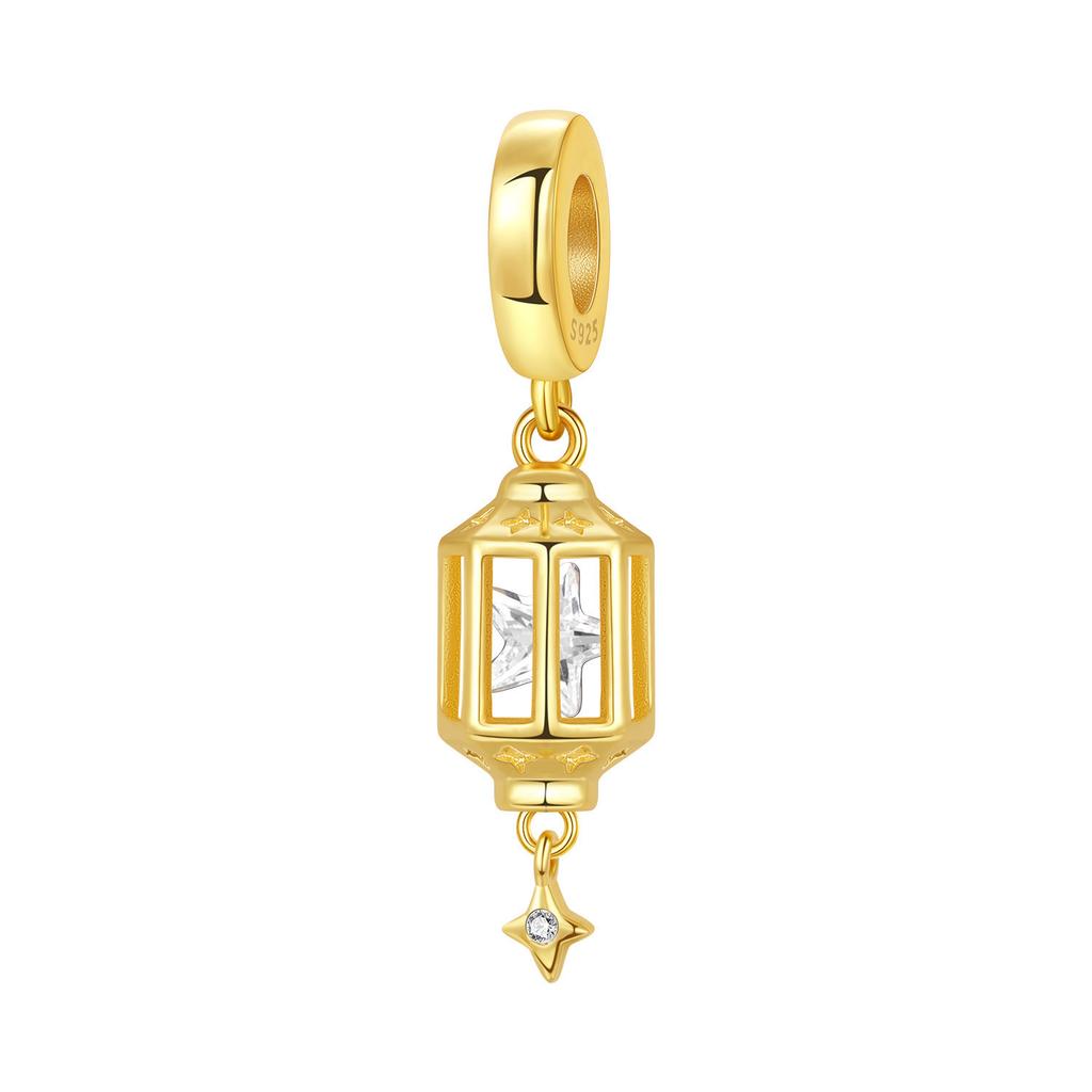 925 Silver Blue Love Snowflake Castle Pendants Bracelet Charms Fit Women Jewelry Party Beads DIY Fine Gifts Accessories