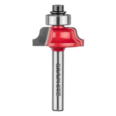 Shaped Cutter with Bearing, Decorative, HM, 25.7 X 9.7 Mm, 6 Mm Shank