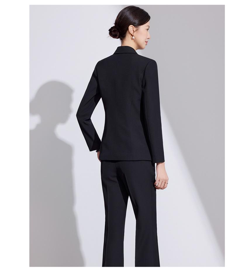 Women's White Autumn 2025 Suit Set: Elegant Long Sleeve Blazer & Professional Workwear