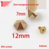 12MM Hexagonal Decorative Screw-in Nails (Box of DIY Hardware Accessories)