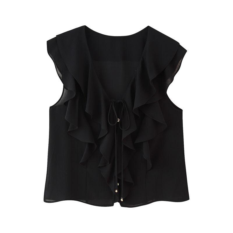 Kaslead New Arrival Women's Fashion Style Fashion Laminated Decoration Shirt Skirt 8372079 8372080