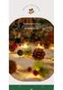 LED Christmas Pine Cone Fairy Lights - Colored Holiday Tree Ornaments & Window Decorations