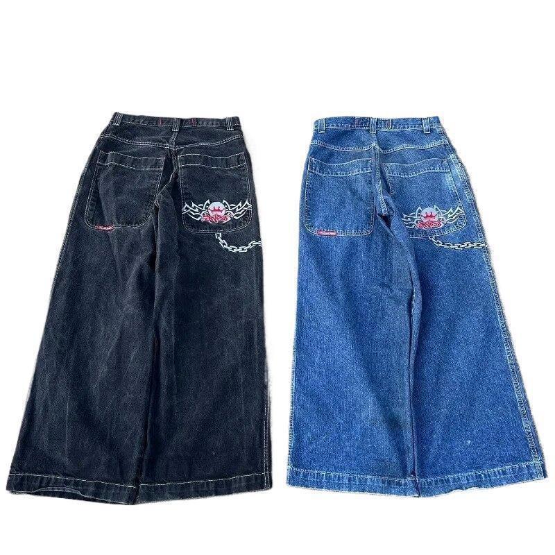 Ανδρικό Τζιν Φαρδύ Ίσιο Εφαρμοστό Casual Streetwear Στυλ Hip Hop Μείγμα Βαμβακιού Μεσαίου Υψώματος