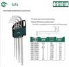 SATA Tools 9-Piece Extended Extra-Long Hex Key Wrench Set
