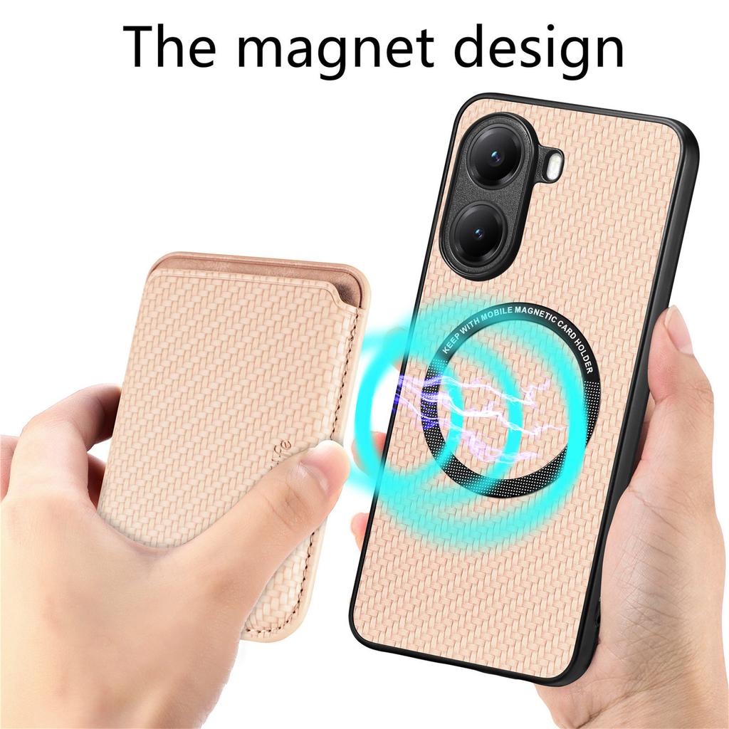 For Xiaomi Poco X7 Pro 5G/Xiaomi Redmi Turbo 4 5G Case Magnetic Detachable Card Holder Phone Back Cover