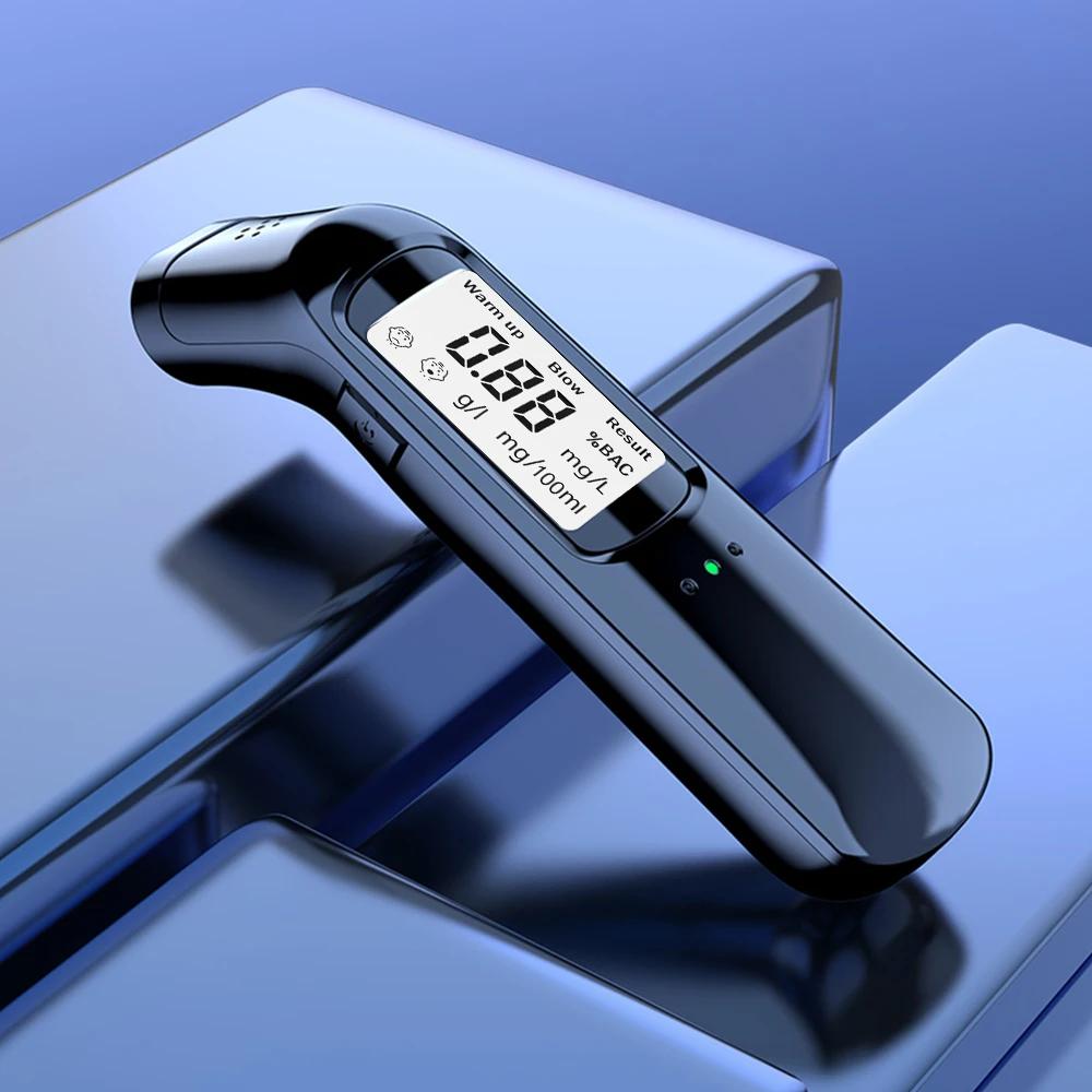 

Для личного пользования портативный бесконтактный алкотестер со светодиодным цифровым дисплеем алкотестер точность диагностический инструмент чёрный