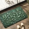 3D Leaf Bath Floor Mat Anti Slip and Stain Resistant Floor Mat Kitchen Anti Fouling Floor Mat