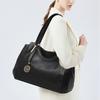 Aidrani Genuine leather women's tote bag, solid color, large capacity cowhide handbag, casual shoulder bag