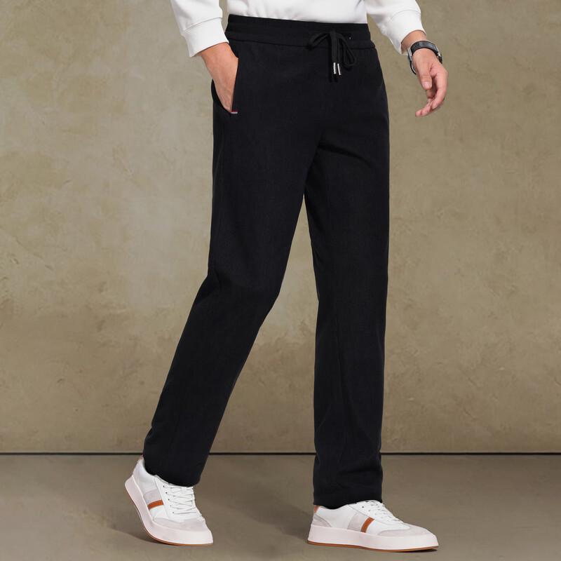 Shanshan Men's Warm Corduroy Straight-Fit Casual Pants