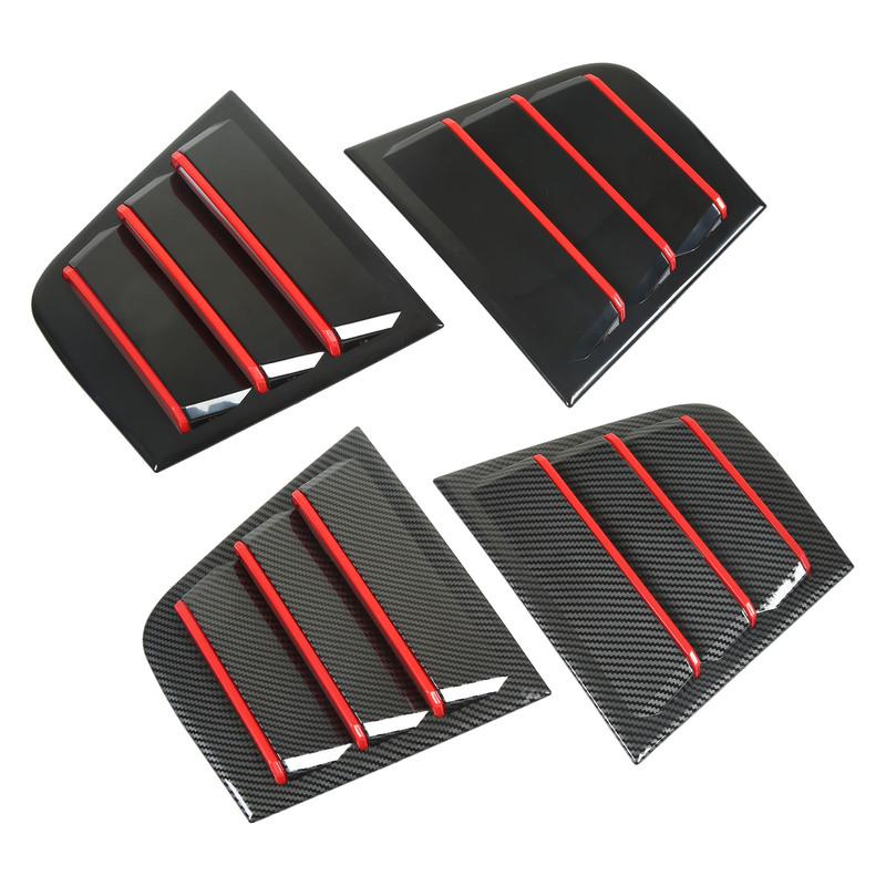 Side Window Louver Rustproof Simple tallation Anti Scratch Air Vent Scoop Shades Cover Blind 1 Pair Professional for Car