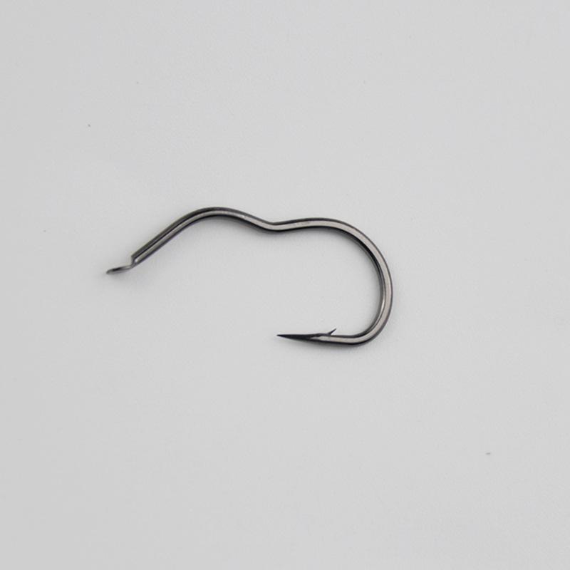 50 Pcs Durable Automatic Flip High Carbon Steel Fishhook With Eye Anti Slip Sharp Barbed Fishing Tackle Accessories