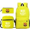 Student Backpack Set of 3 Star Player Print Oxford Cloth Bookbag Shoulder Bag Pencil Case Combo Large Capacity School Bag Gift for Teens