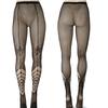 Women Gothic Hollowed Fishnet Pantyhose Tights Halloween Spider Web Jacquard Thigh High Stockings Cosplay Leggings