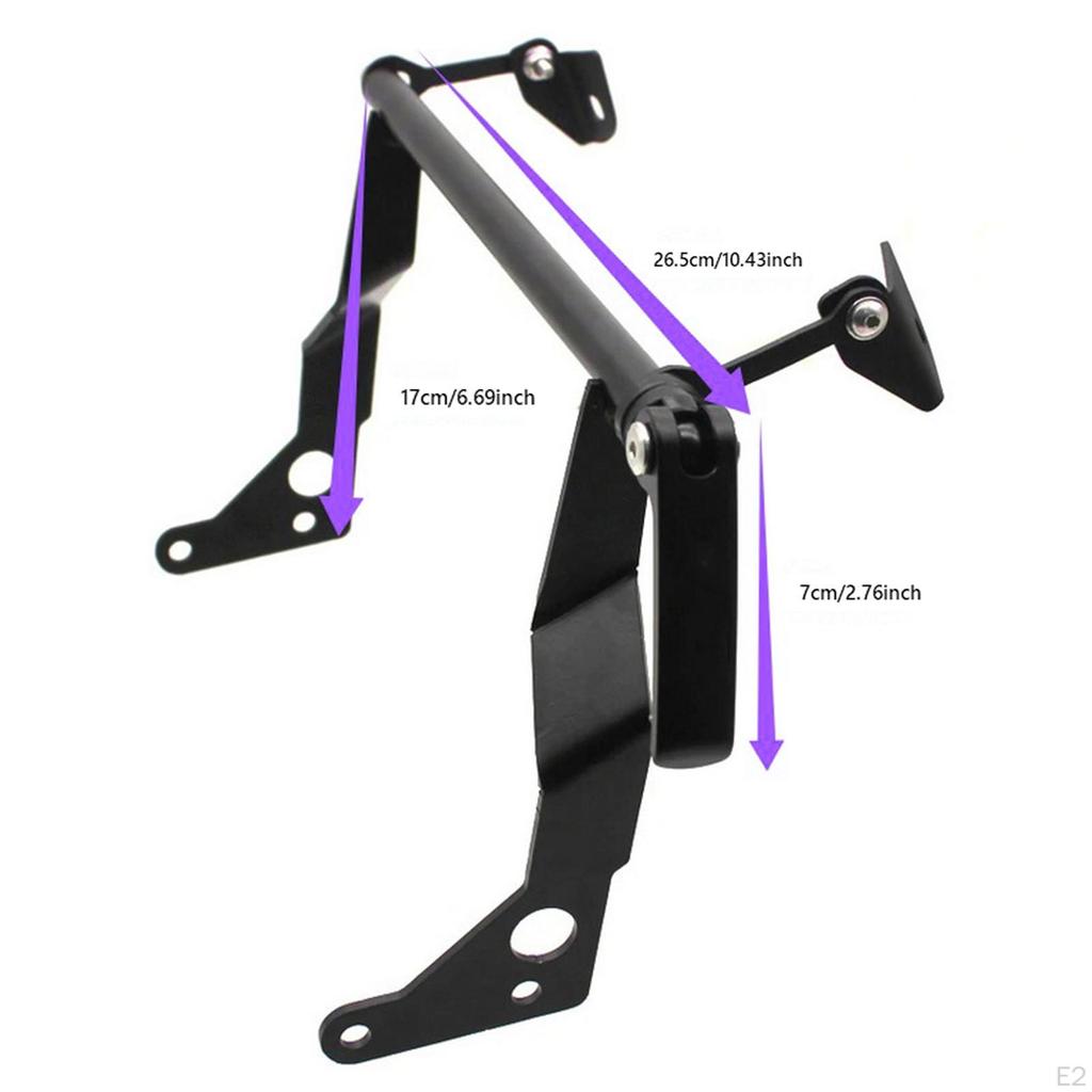 Navigation Bracket Adapter Holder Motorcycle Expansion Crossbar Steel
