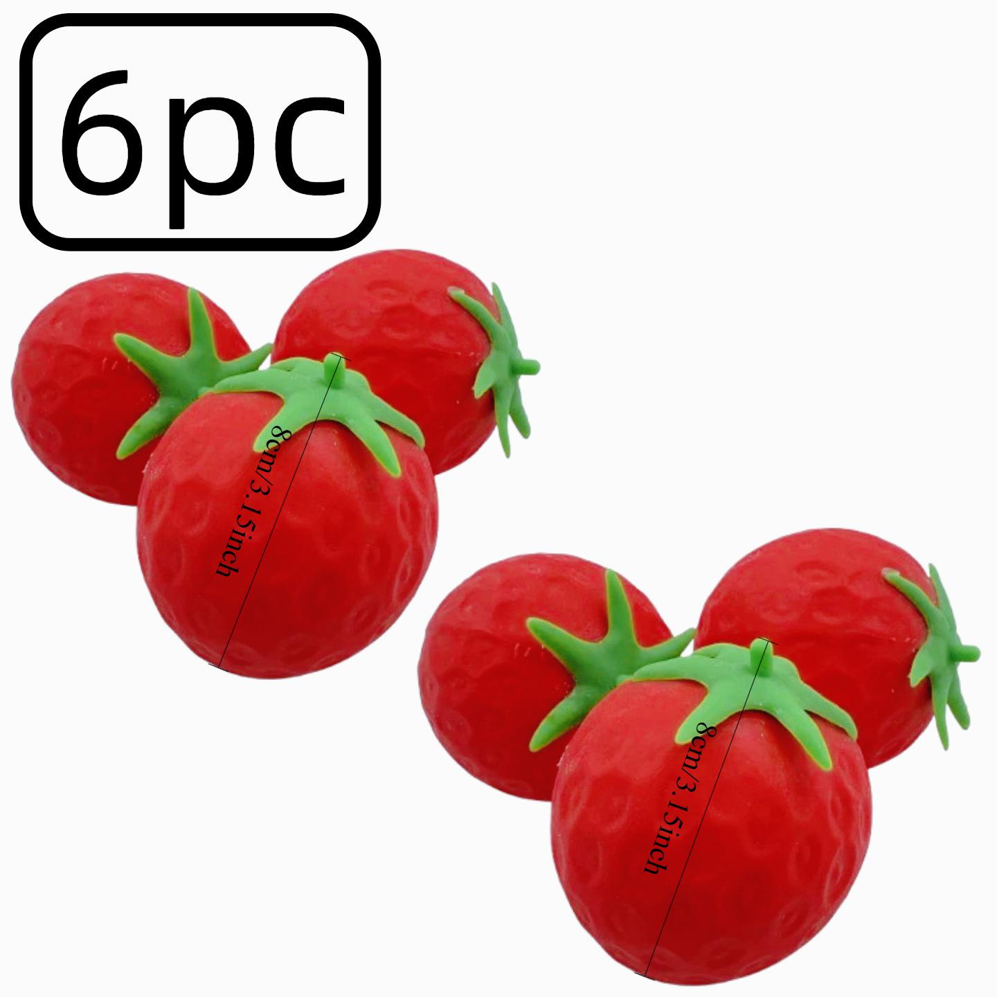 Zemeņu saspiežama rotaļlieta 8cm Zemeņu dekompresijas