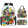 Class Garden Cartoon Primary and Secondary School School Bag Children's Backpack Backpack Three-piece Set