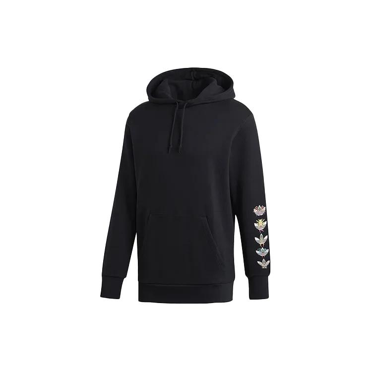 Adidas Originals Sweatshirts Men's Black Hooded Moderate Regular (Unisex) Sweatshirts DV2031