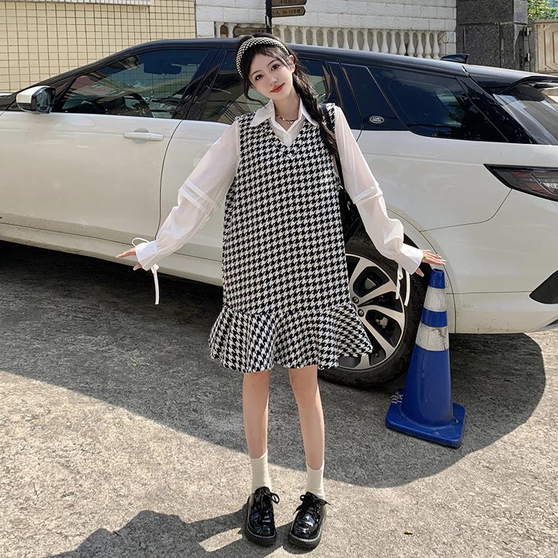 Fashionable Plus Size Women's Dress Elegant Flounce Dresses with