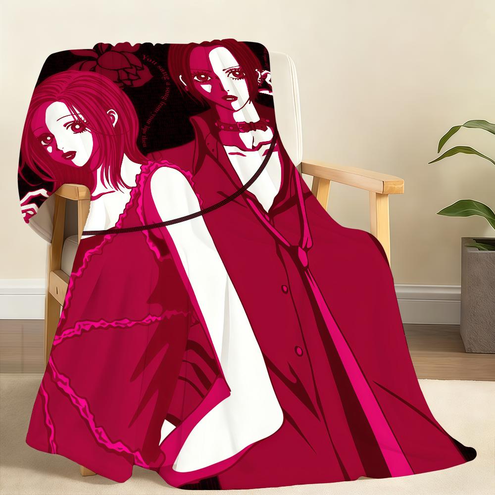 Japanese Classic Anime N NANA Cartoon Blanket For Soft Throw Blanket for Picnic Bed Sofa Home Bedroom Cozy Warm Comfortable