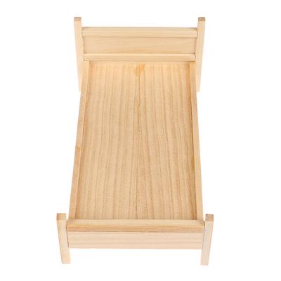 1ks miniatúrny simulačný model postele do domčeka pre bábiky Diy príslušenstvo Scénový nábytok