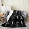 Halloween Fun Skull Dance Plush Blanket All Seasons Suitable for Sofa Bed Office Nap Blanket Cover Blanket