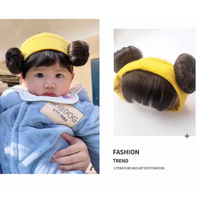 Girl Baby Children'S Fake Bangs Wig Hairband Bangs Chignons Daily Wear Bangs Cosplay Hairpieces Accessories