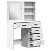 Makeup Table 2 pcs White 50 x 41 x 135 cm Engineered Wood