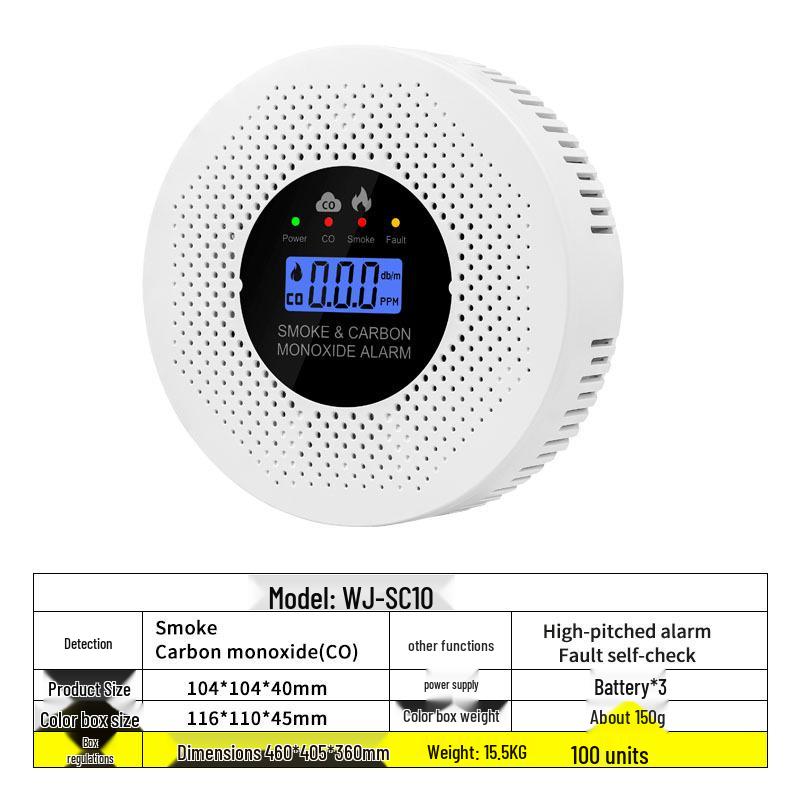 Wireless 2-in-1 Smoke and Carbon Monoxide Detector