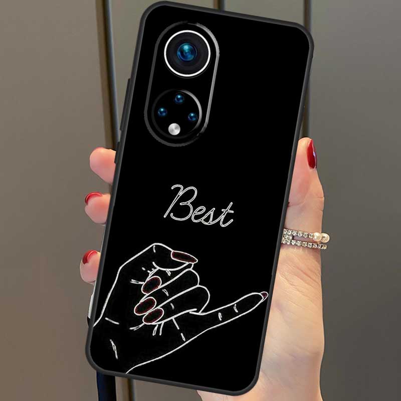 BFF Best Friends Forever Black Case For Honor X8b X9b 90 70 50 Magic 5 Pro Magic 6 Lite X6 X7 X8 X9 X6a X7a X8a X9a Cover