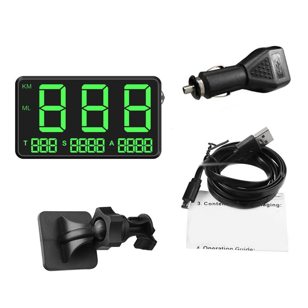 Plastic Vehicle Head UP Speedometer Global Position System USB Professional Digital Display Speeds Meter Gauge Accessories