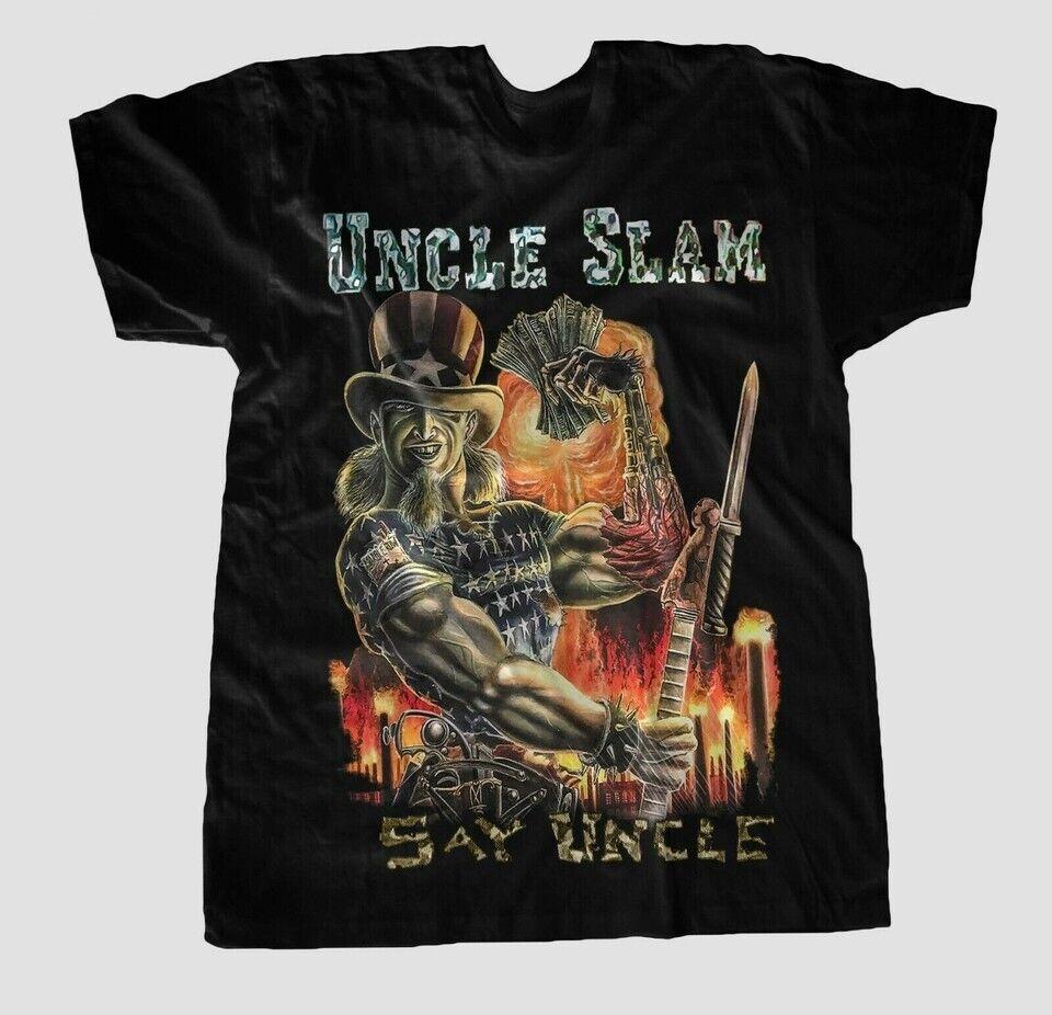 SALE UNCLE SLAM Say Uncle American Thrash Metal Band T Shirt Full Size S-5XL Unisex T-Shirt XXXXL