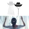 Bride Veil Hat with Hand Beading Blingbling Crystal Cowgirl Hat Beaded Heavy Cowgirl Hat for Bachelorette Party