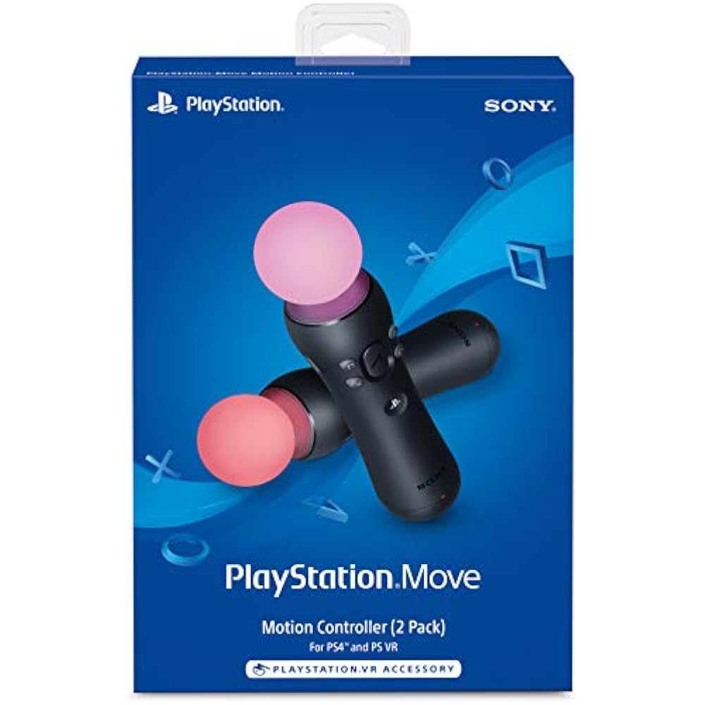 PlayStation Move Motion Controllers - Two Pack - Imported from USA.