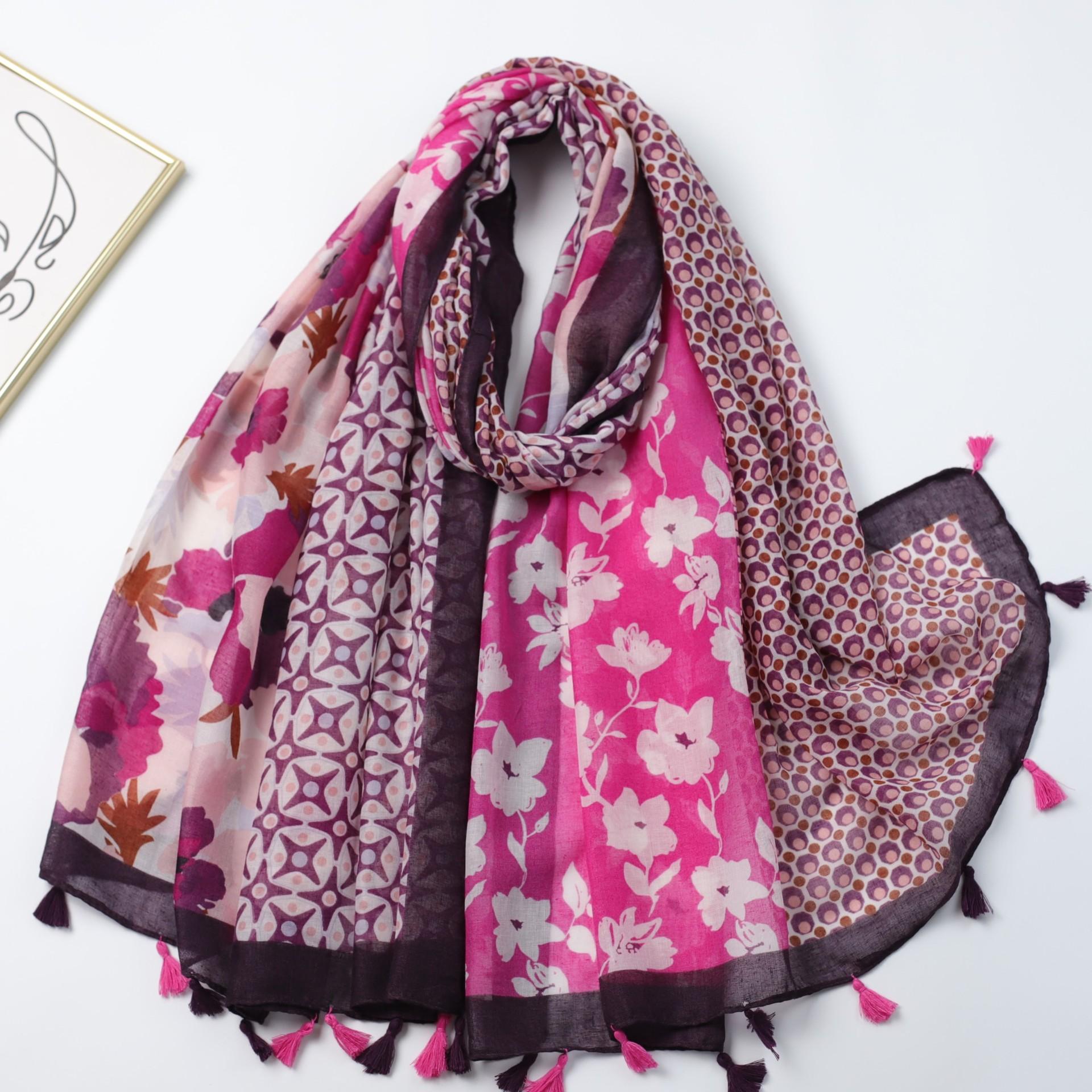 

Маленькая четырехконечная звезда пряжа Бали принт длинное полотенце заводские продажи путешествия отпуск защита от солнца тепло женская шаль