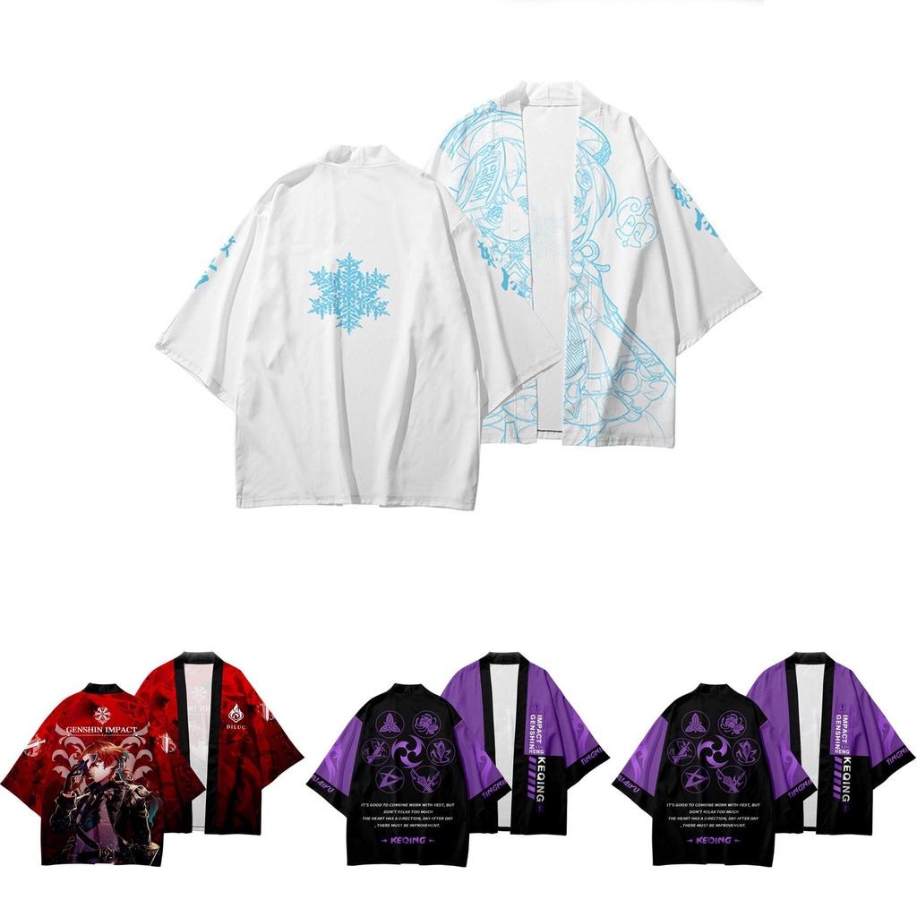 Genshin Impact Cosplay Kimono Costume For Adults With Exquisite Breathable Fabric